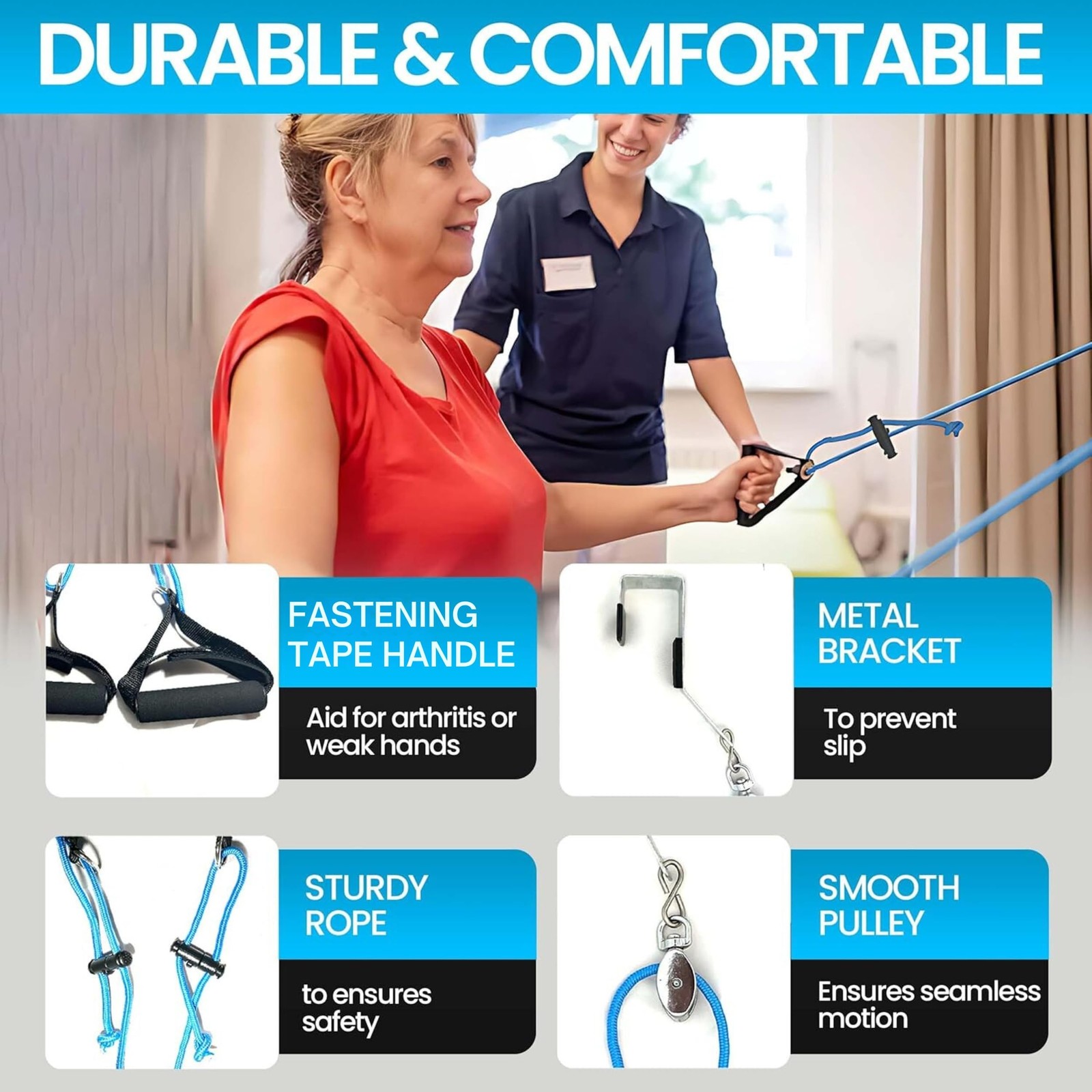 Shoulder Pulley for Physical Therapy - Shoulder Pain Relief | Exercise Equipm...