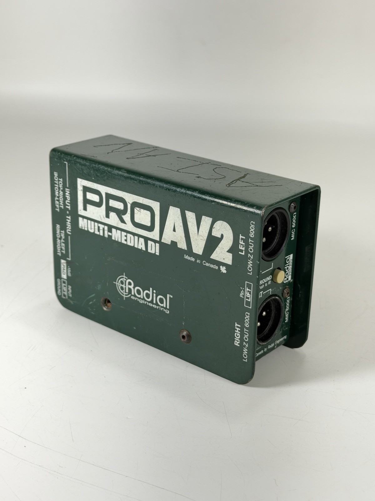 Radial ProAV2 MultiMedia DI Two-Channel Multimedia Direct Box