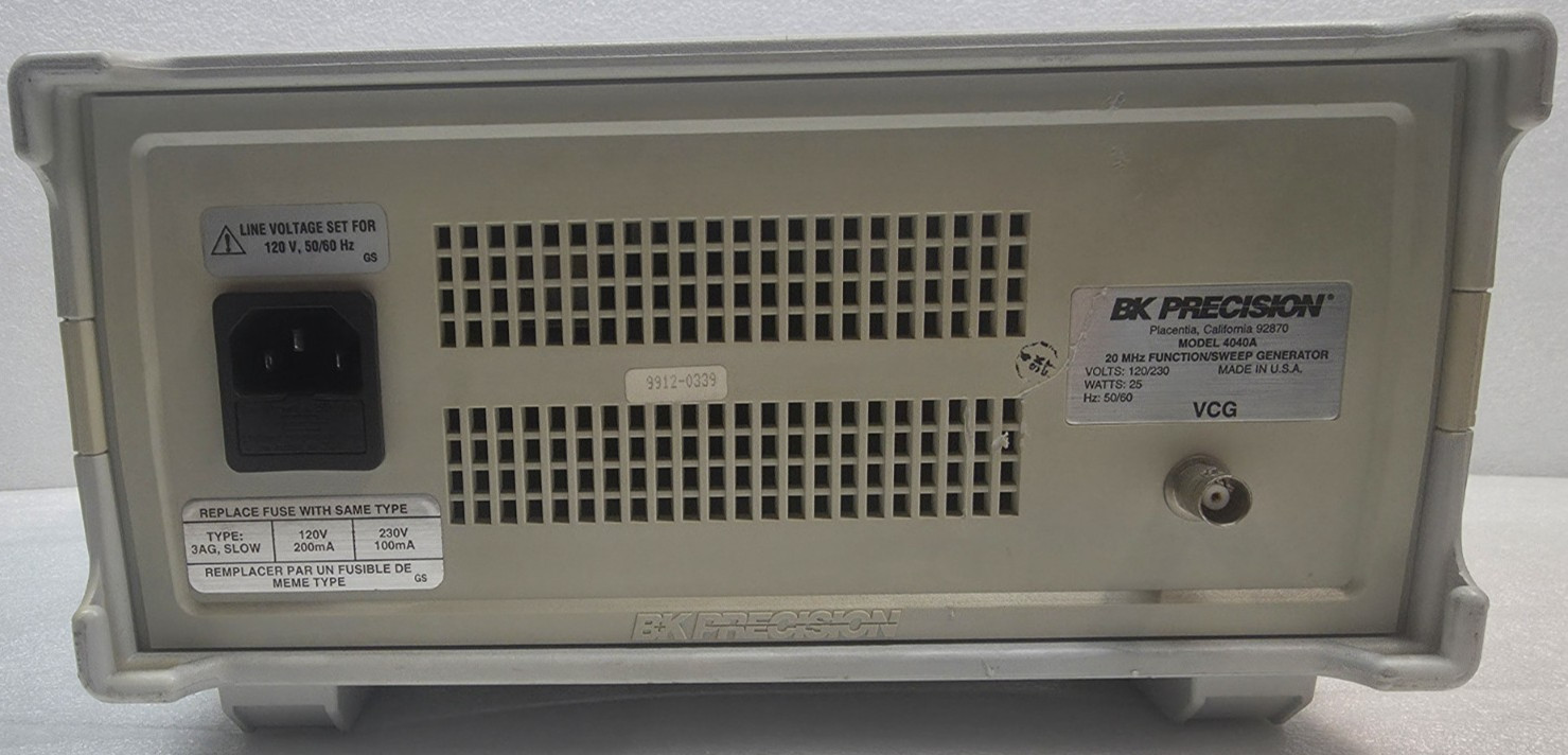BK Precision 4040A Sweep / Function Generator Power Tested *Read*
