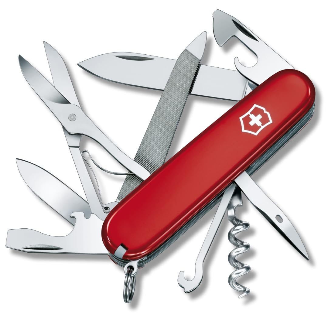 VICTORINOX Mountaineer Swiss Army Knife 1.3743 18-Function Camping Hiking Tool