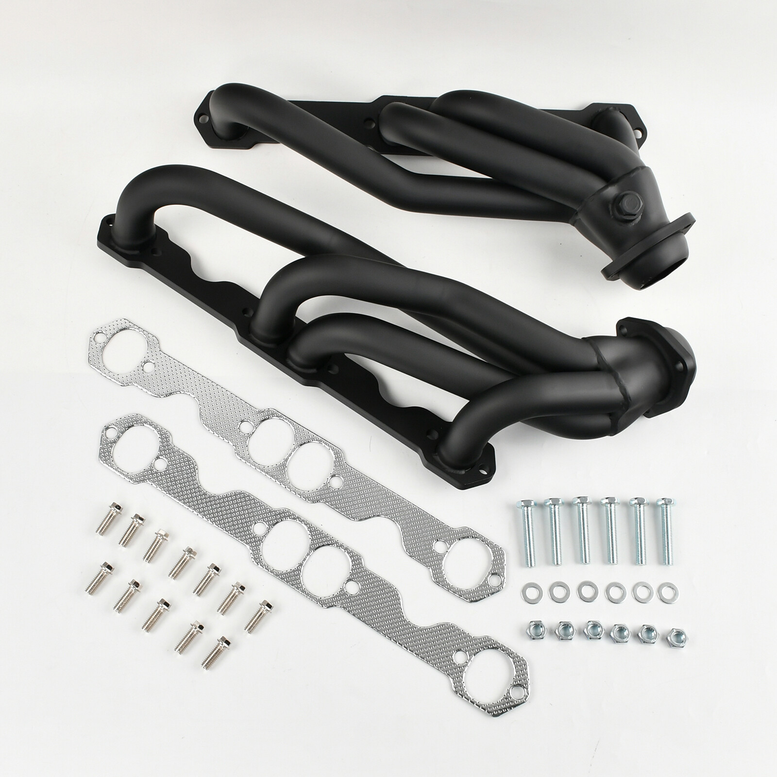 Stainless Steel Exhaust Headers For Chevy GMC 88-97 5.0L/5.7L 305 350 V8 Black