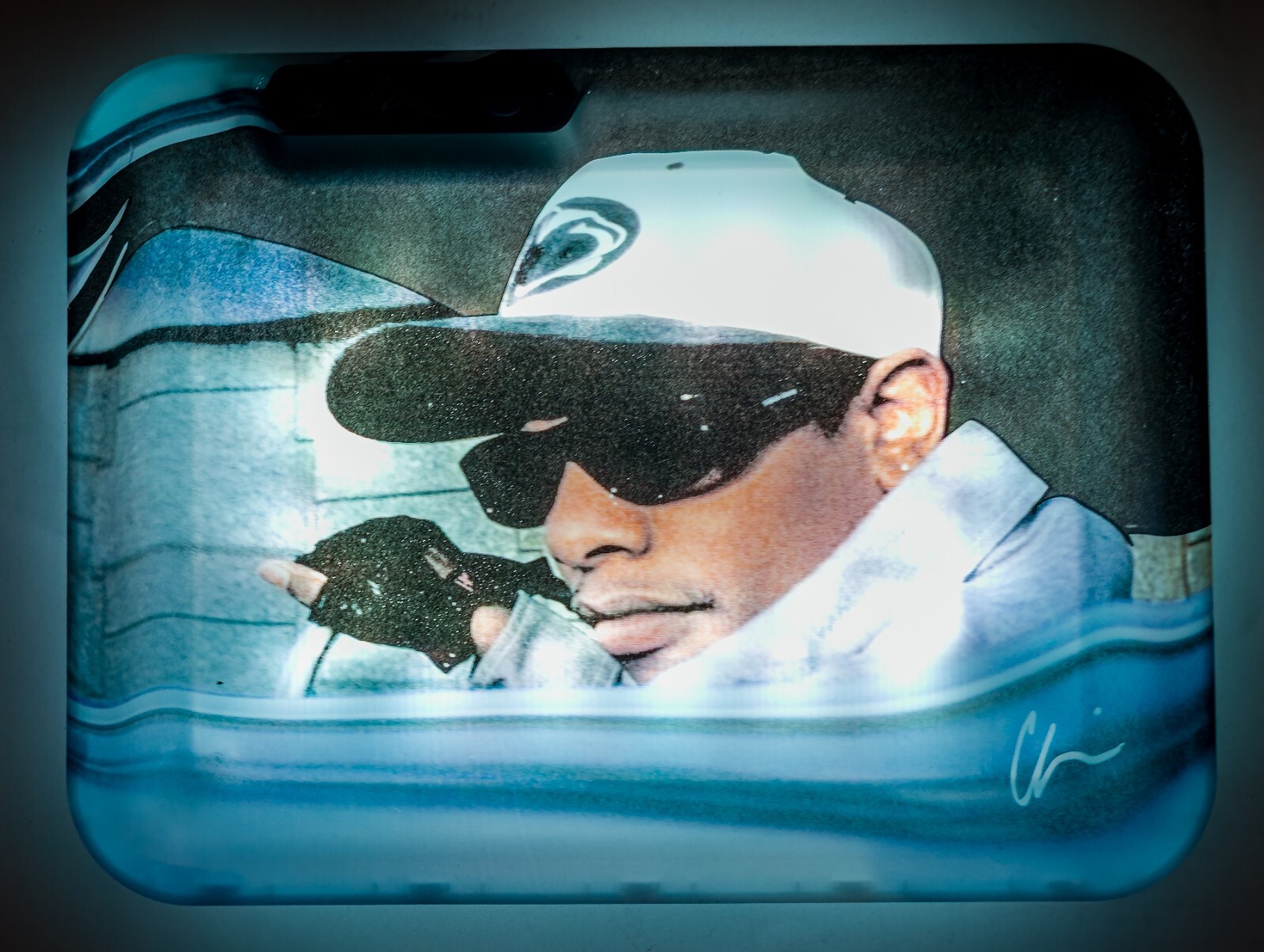 Glowtray x EAZY-DUZ-IT Light Up Rolling Tray - 6 Multicolor LED