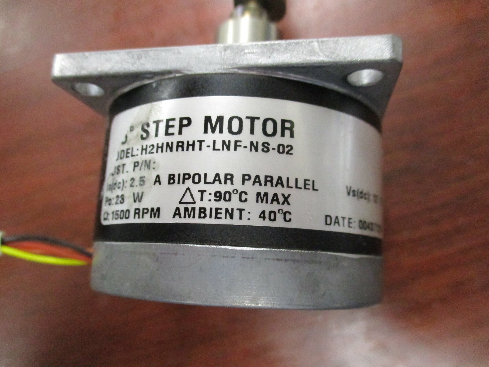 Pacific Scientific H2HNRHT-LNF-NS-02 1.8º 1500 RPM 12V Stepper Motor