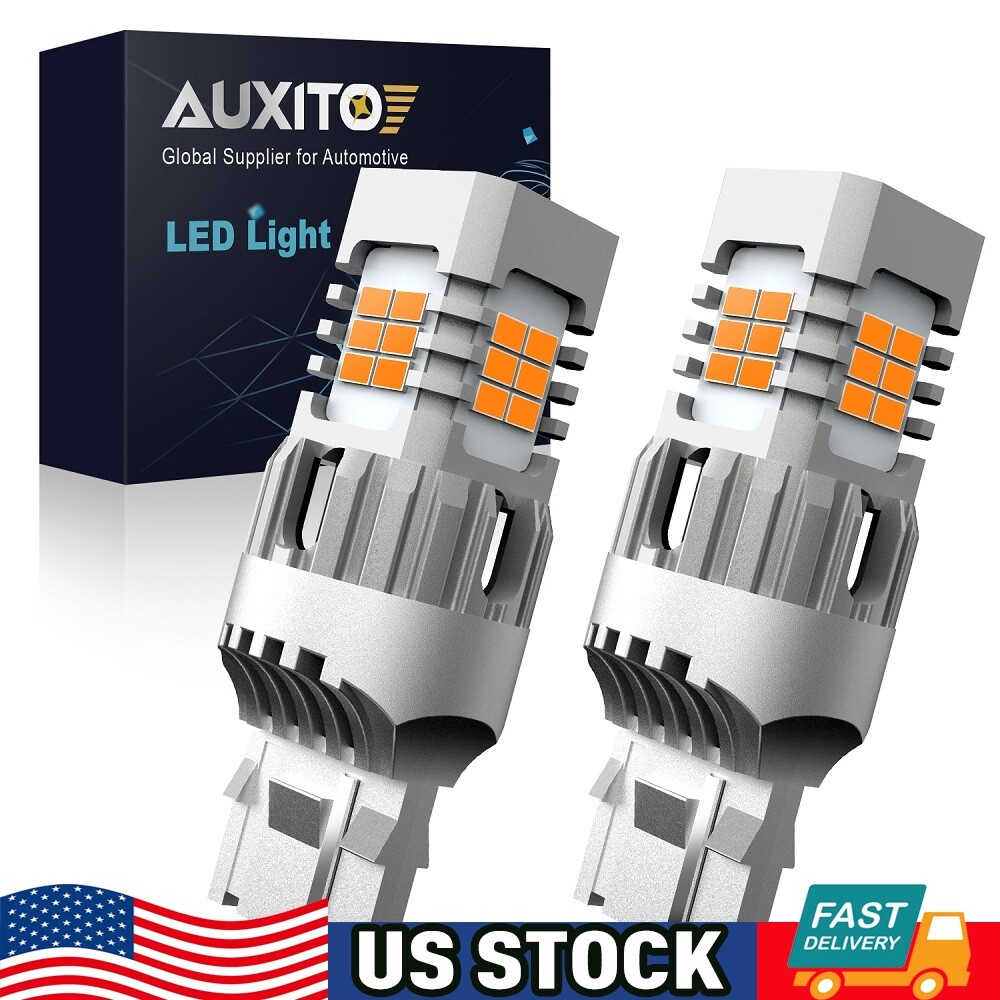 AUXITO 7443 7440 Anti Hyper Flash LED Turn Signal Light Yellow Error Free Amber
