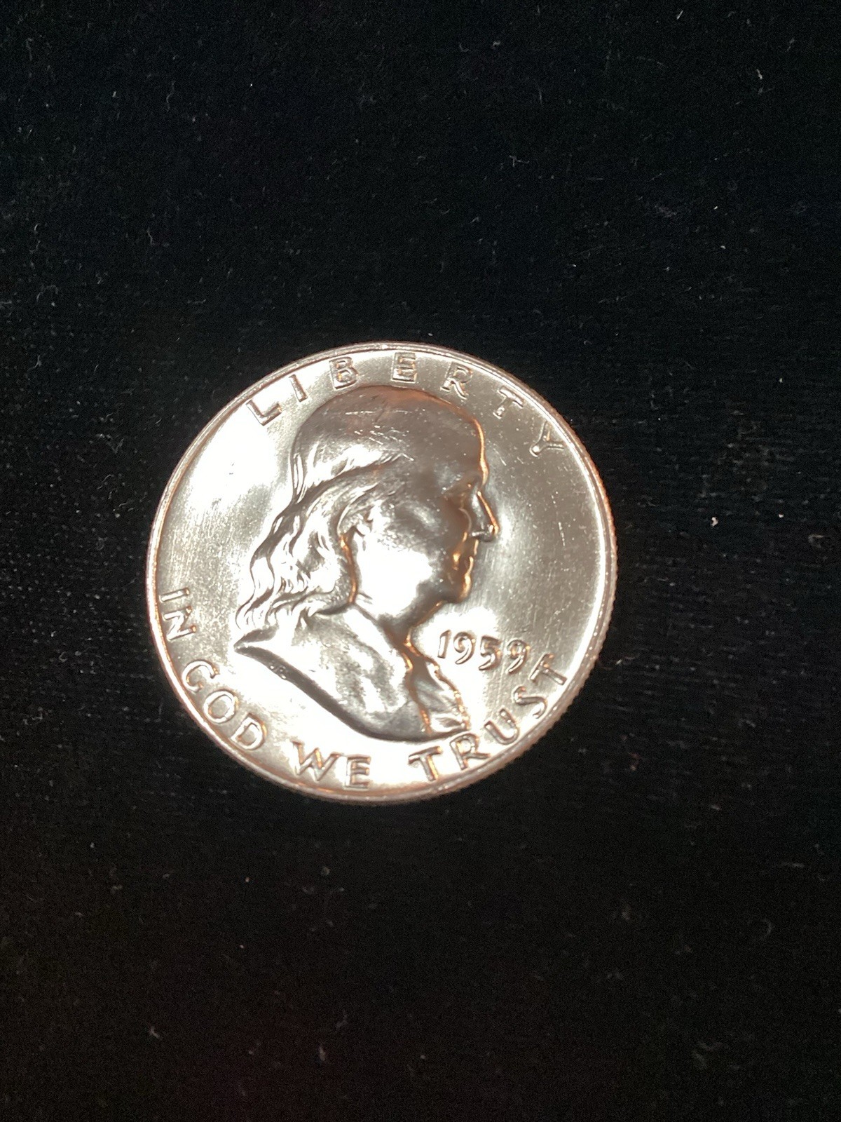 1959-D Silver Franklin Half GEM BU FBL For Birth Year Gift Someone 67 Years Old!
