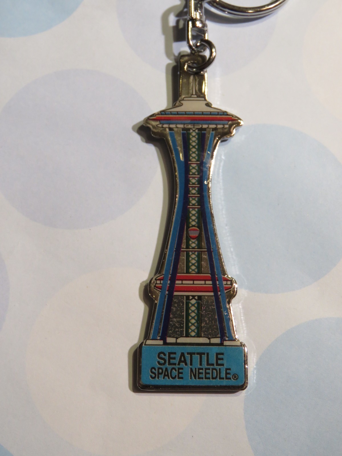 Cool Key Chain ~ Seattle Center, WASHINGTON - Colorful Space Needle Tower Design