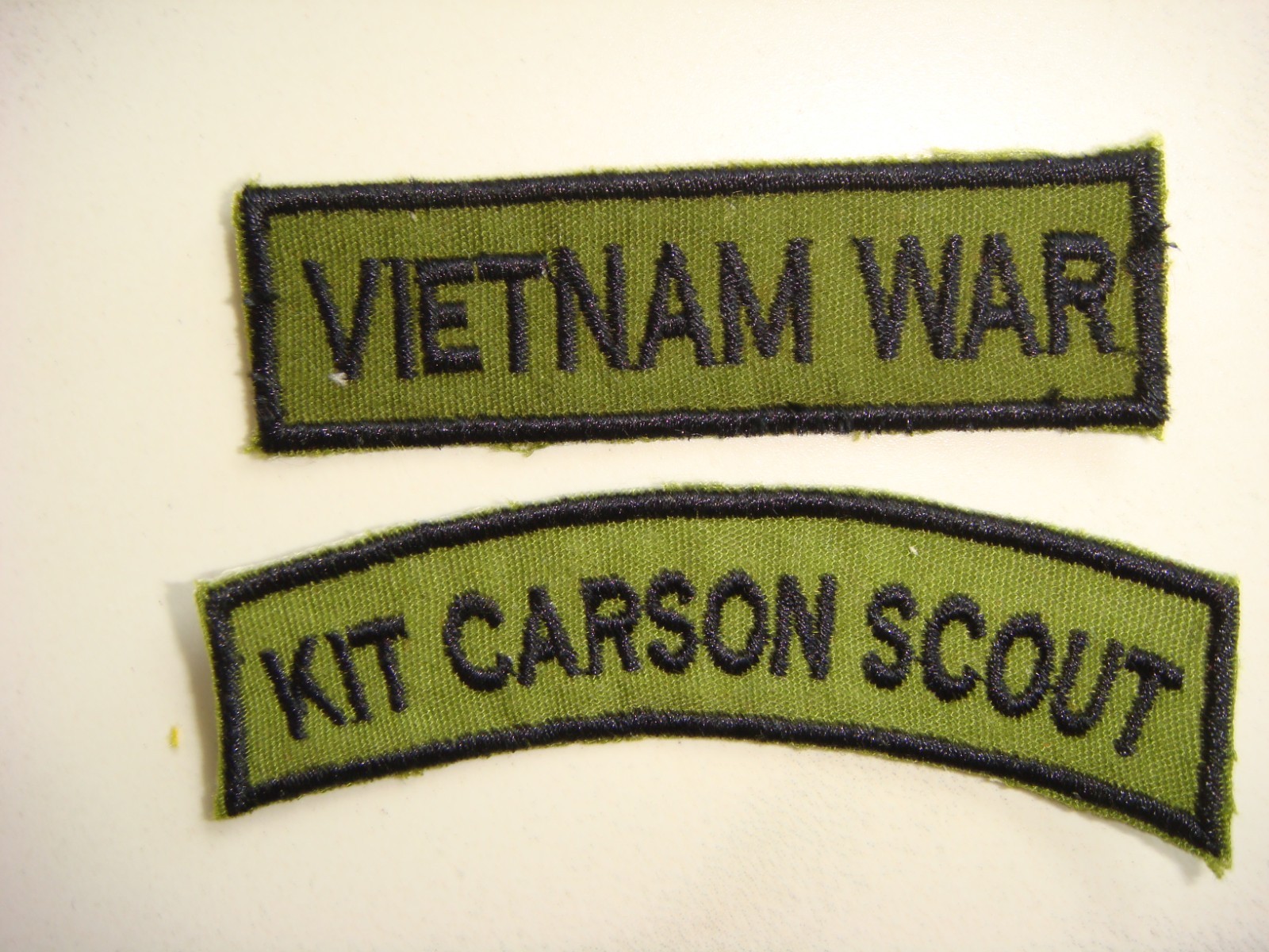 VIETNAM + KIT CARSON SCOUT WAR PATCHES