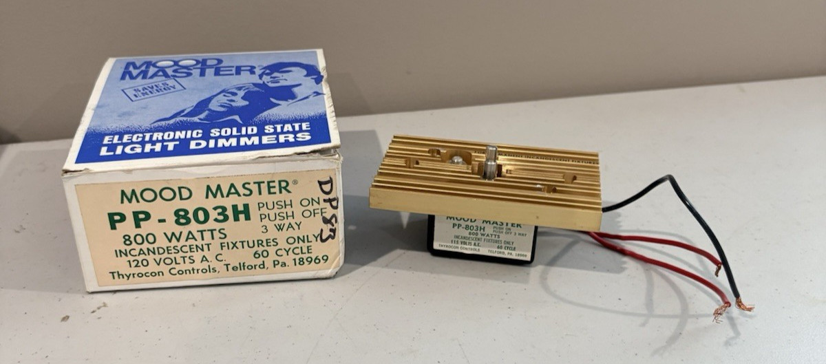 Vintage Carlon PP803H Mod master  Incandescent Double Pole Dimmer