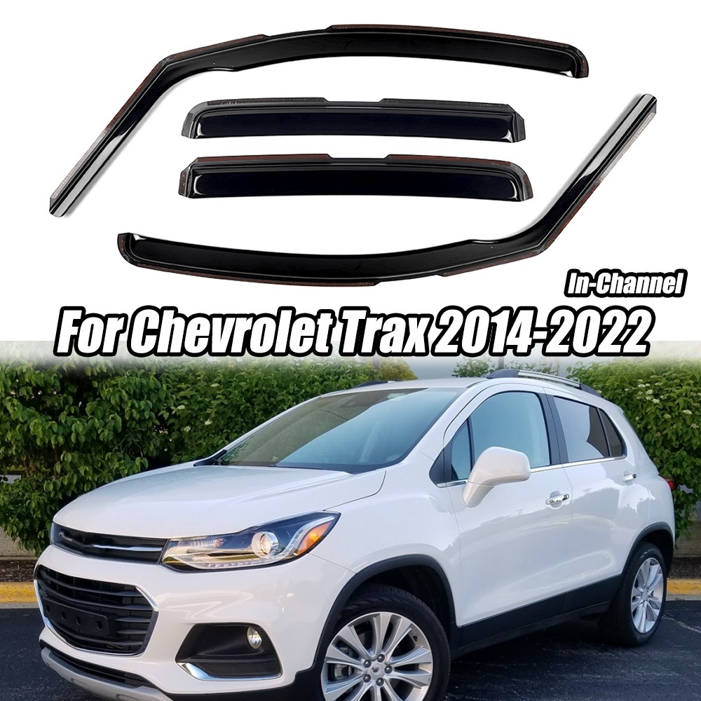 Fit Chevrolet Trax 2014-2022 Weather Shield Window Visor Rain Guard In-Channel