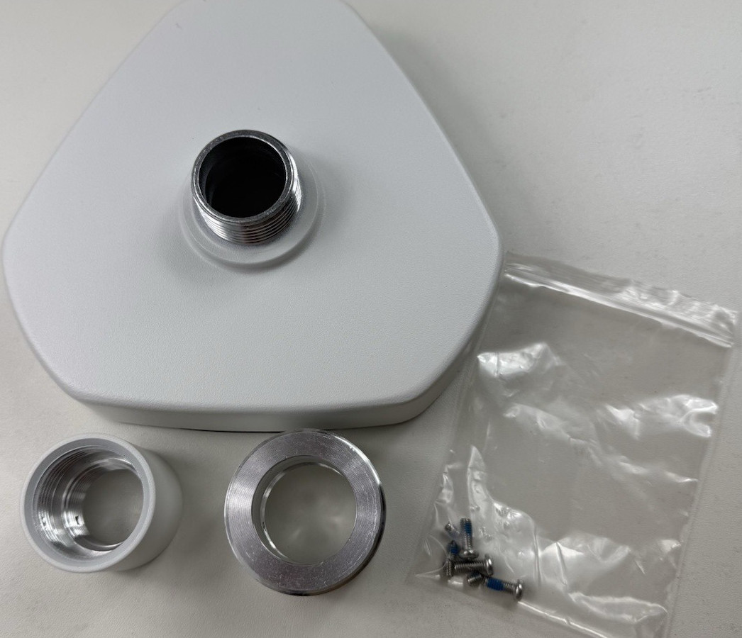 i3eP PC-FE White Surveillance Camera Bracket Base Plate MPN 302700471