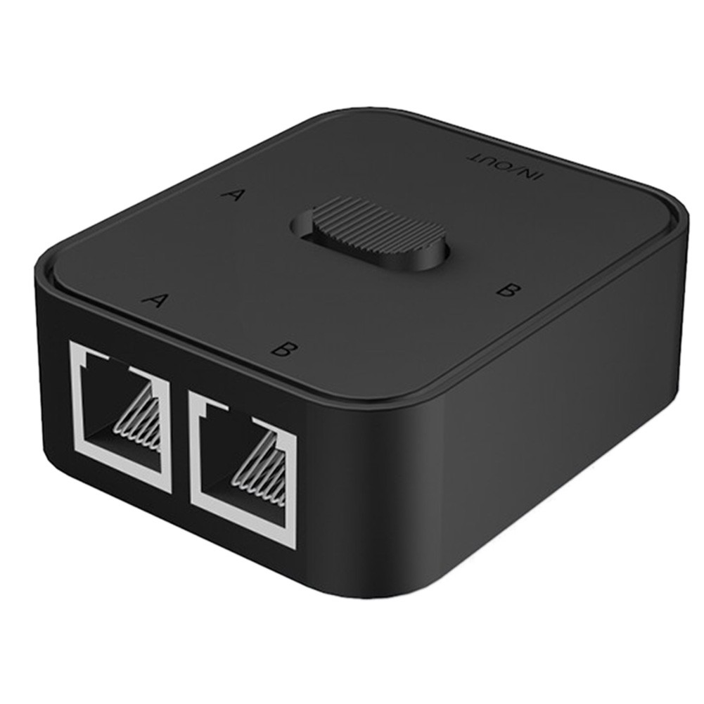 2 Port Gigabit   RJ45   Splitter Cable Extender 2 Way External  Switcher7694