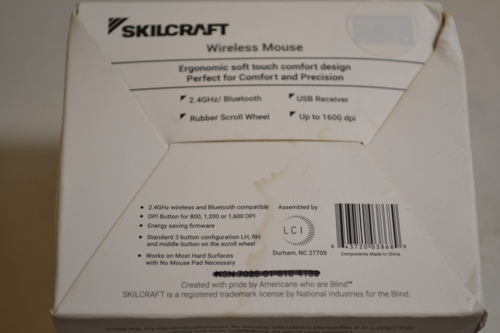 Skilcraft Wireless Vertical Mouse #410773