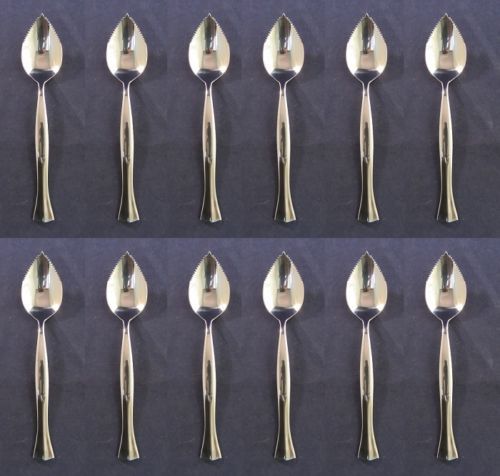 SET OF TWELVE - Oneida Stainless PRESCOTT Fruit Spoons NEW