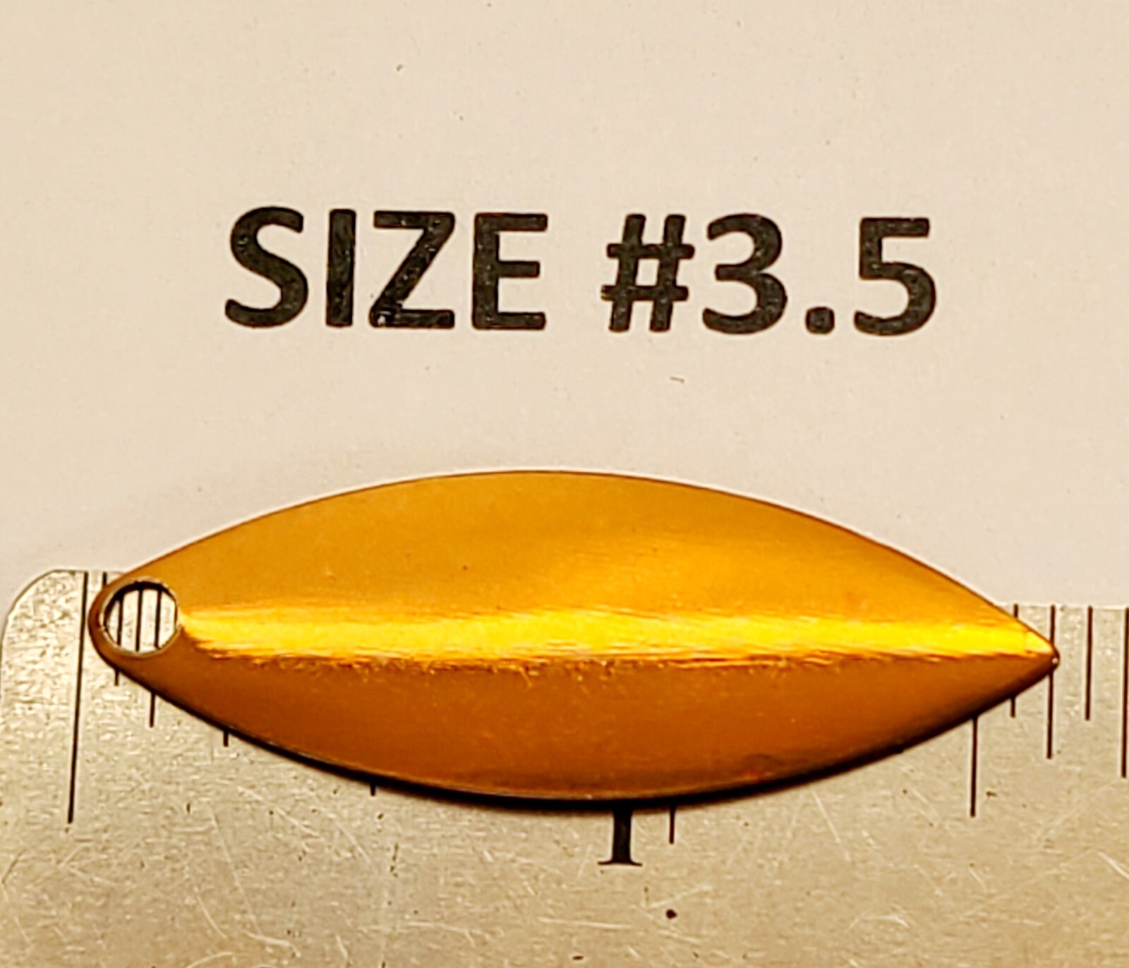 10 sz 3.5 smooth willow leaf blades spinner baits or lure making, replacement