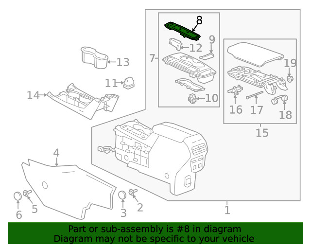 Genuine GM Auto Trans Bezel 84789210