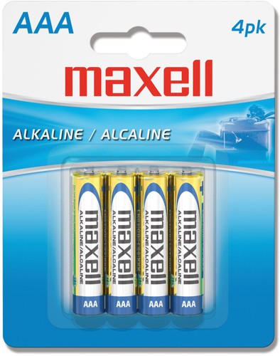 Maxell 723865 LR03 4BP AAA 1.5V Alkaline Battery Long Lasting 4 Pack [New Batter