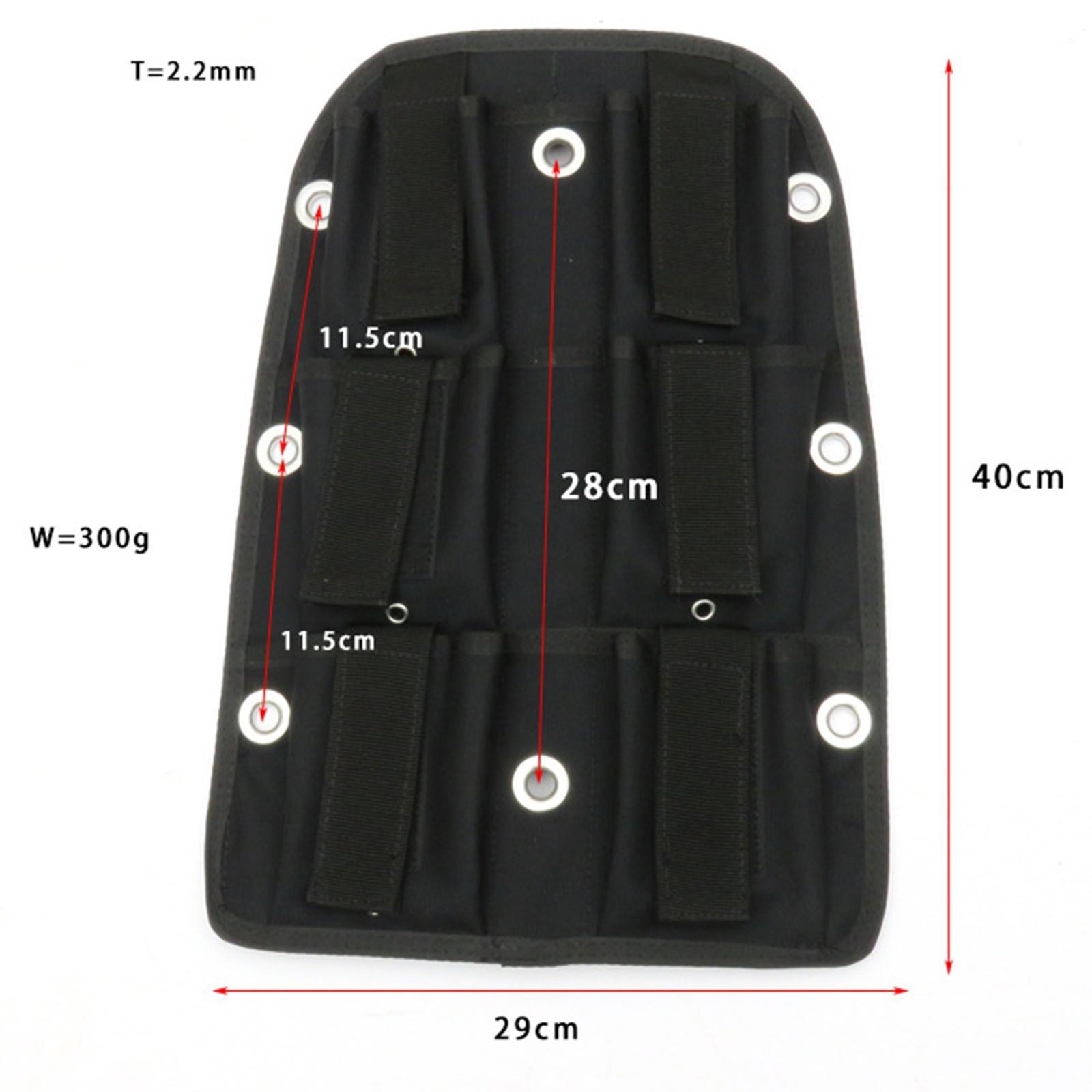 6kg Diving Backplate Harness Dive weight Training plate Dry