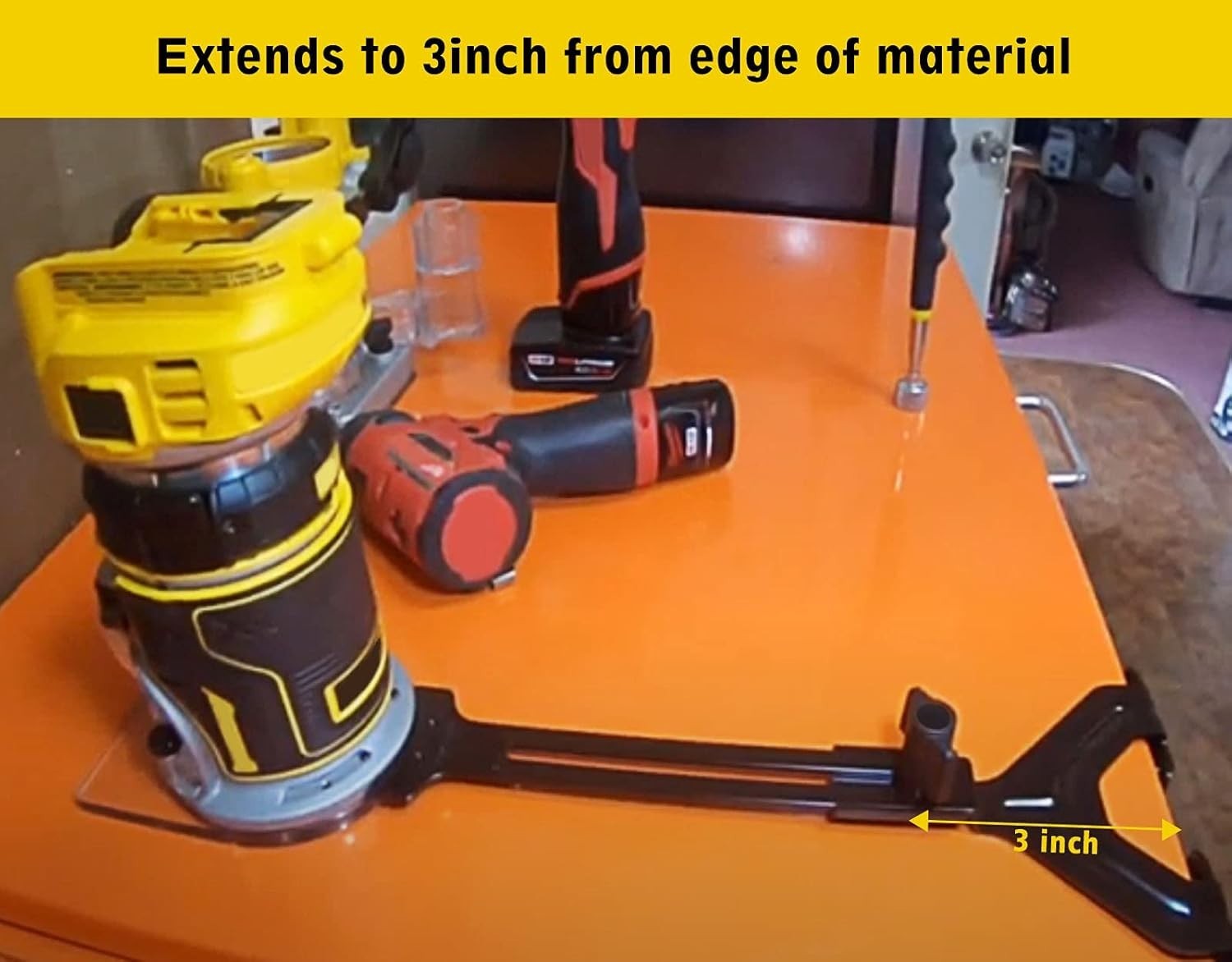 Enhanced Router Edge Guide - Ideal for Compact Routers & Effortless Positioning