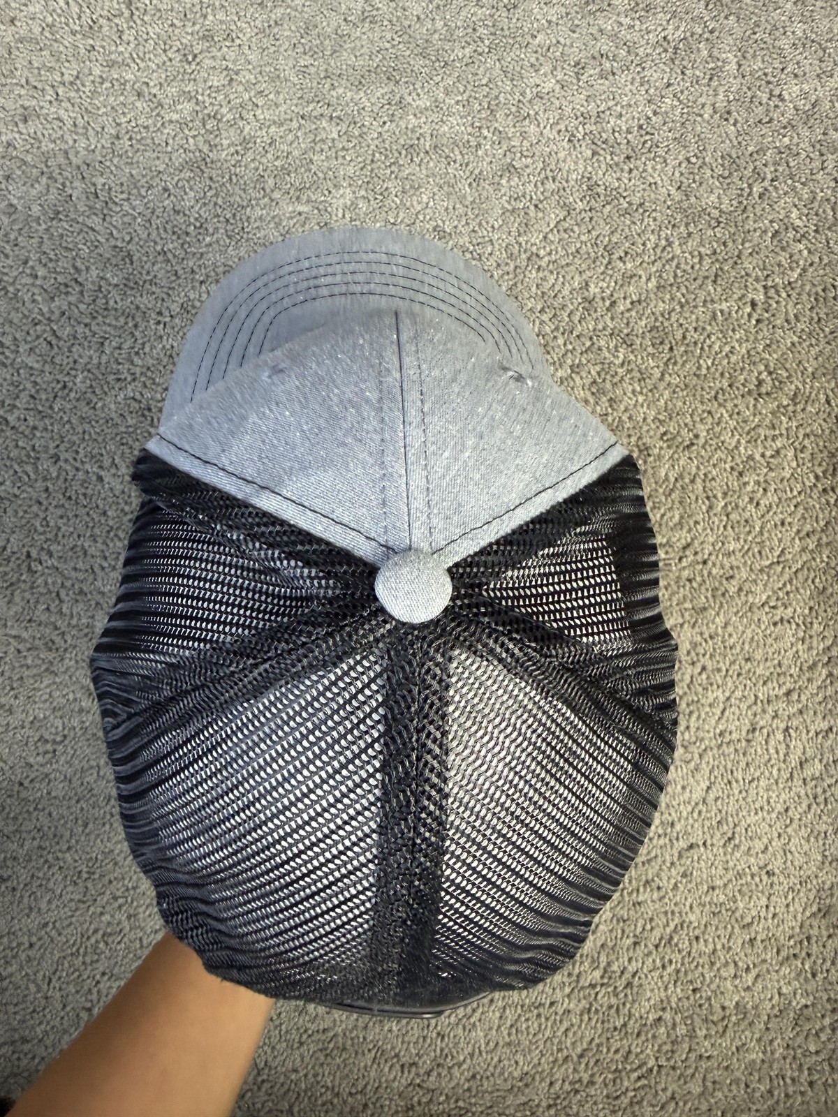 Richardson Hat Cap Snap Back Mens One Size Gray Trucker Mesh Back Adjustable
