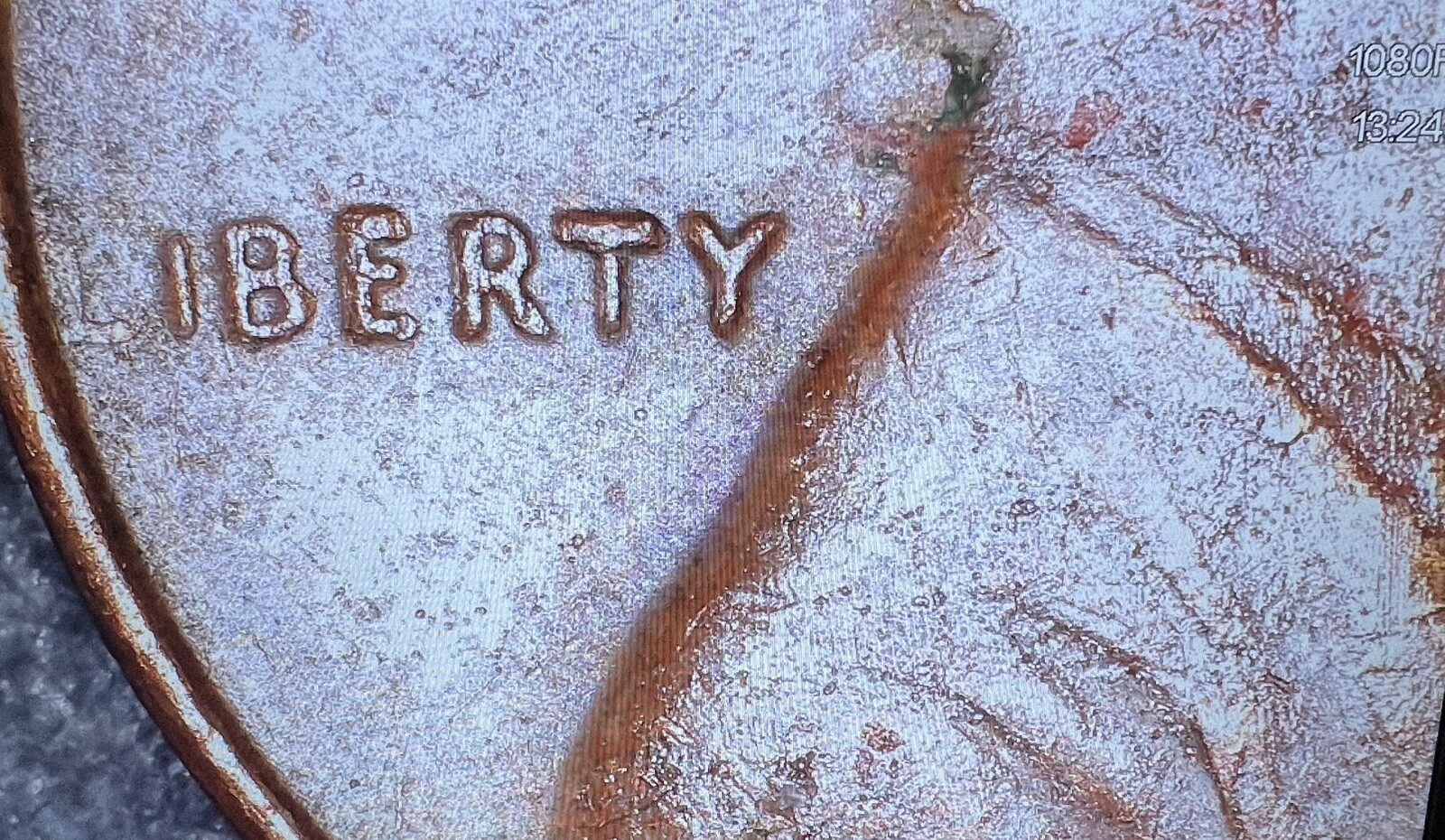 1973 D Lincoln Penny Cent Grease Error Missing L In Liberty