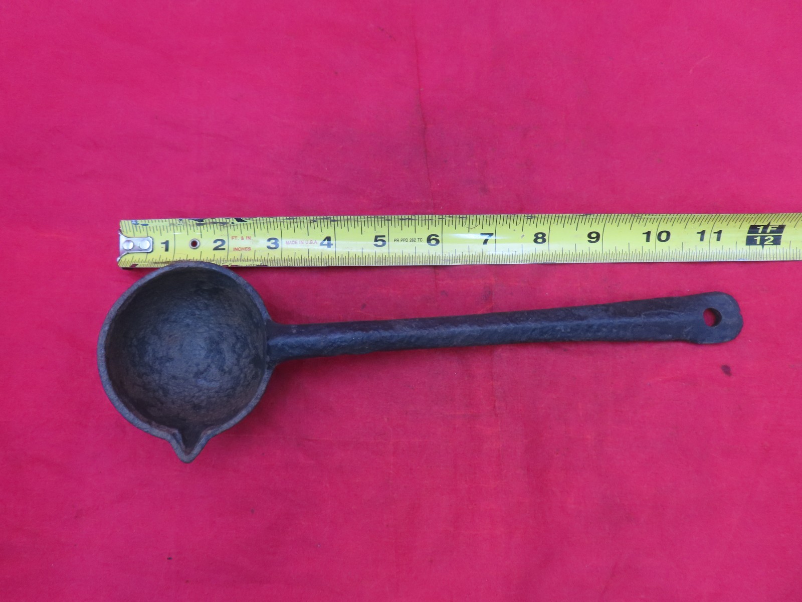 VTG CAST IRON LEAD MELTING POT LADLE SMELTING POURING BULLET CASTING