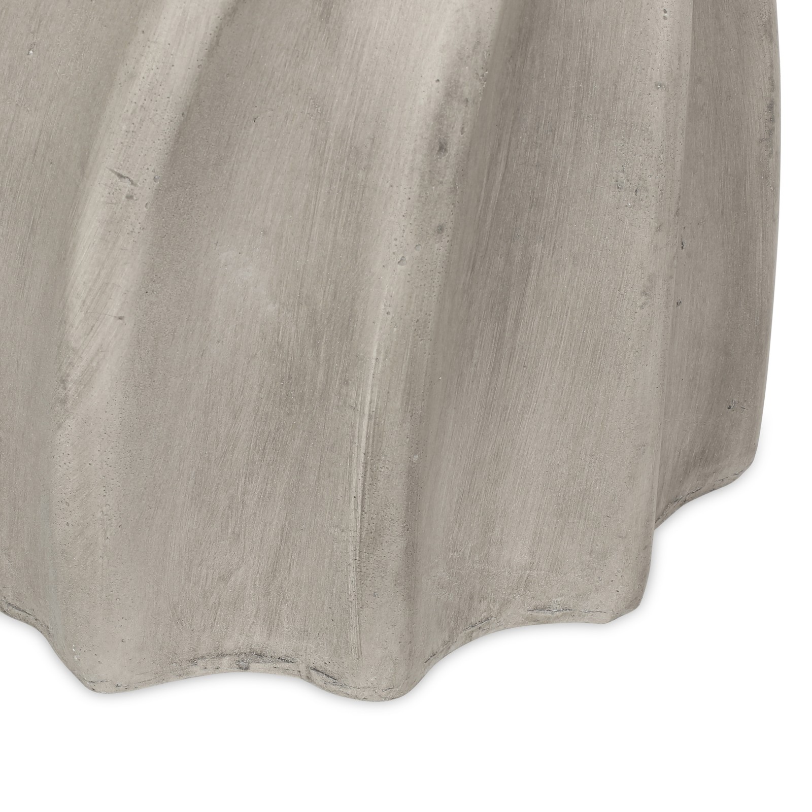 Fashionable grey side table, lightweight concrete structure and modern design