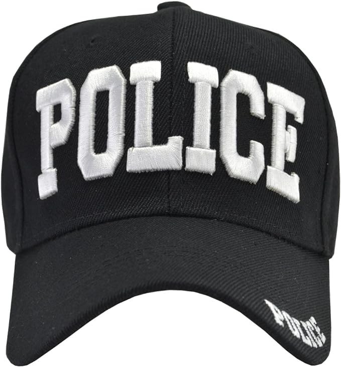 Police Hat Baseball Cap,One Size Black
