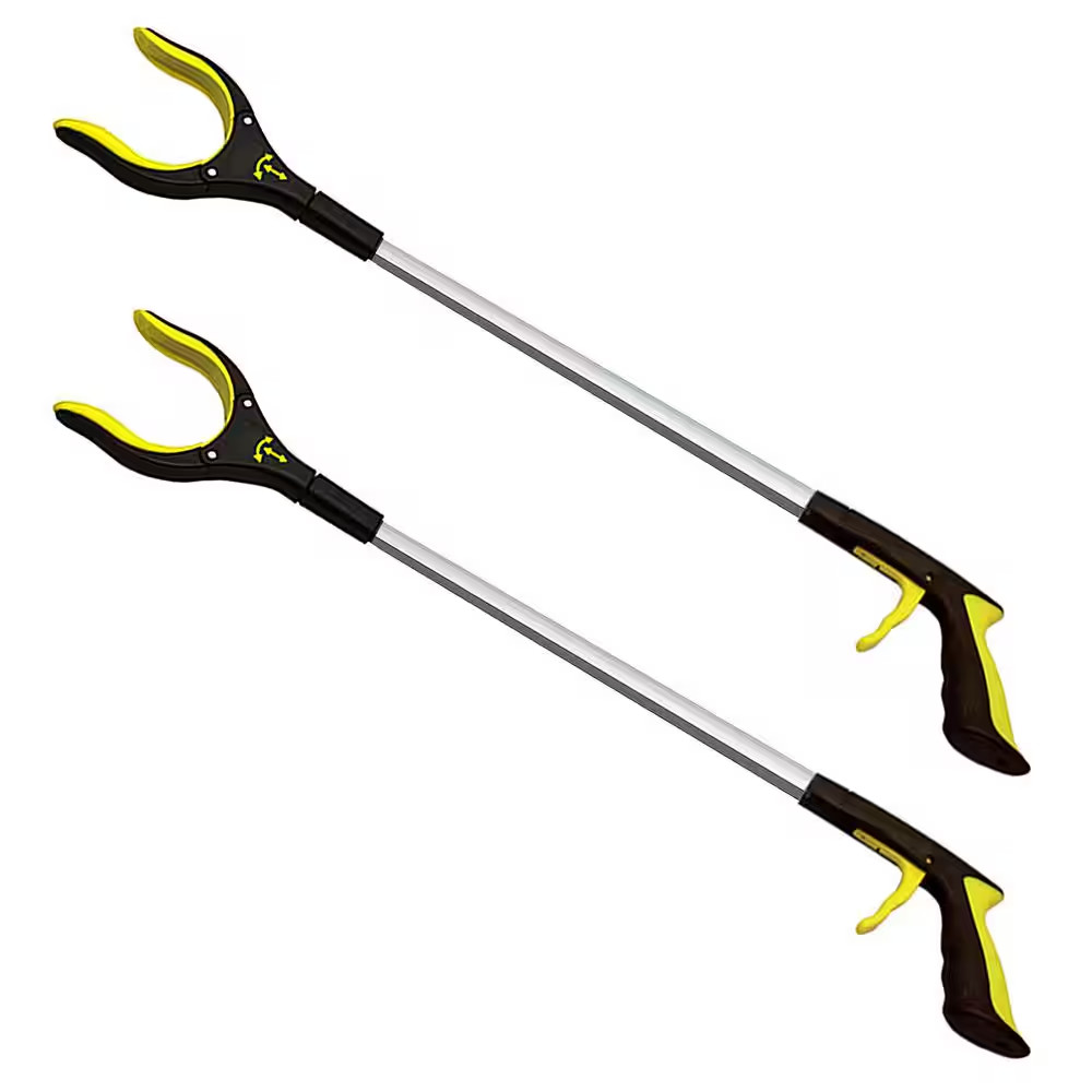 34 In. Extra Long Grabber Reacher Rotating Jaw Mobility Aid Reaching Assist Tool