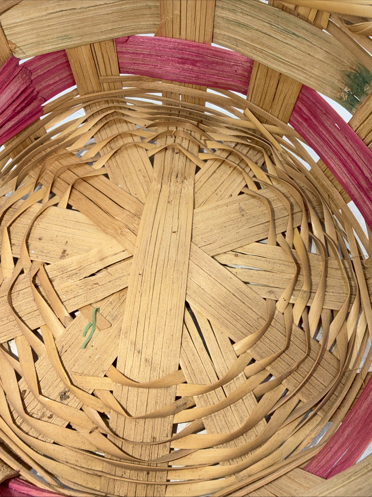 Medium Rattan Wicker Easter Basket Egg Holder Spring Holiday Decor Storage