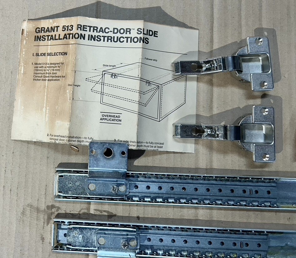 Grant 513 16" Retract-dor slides