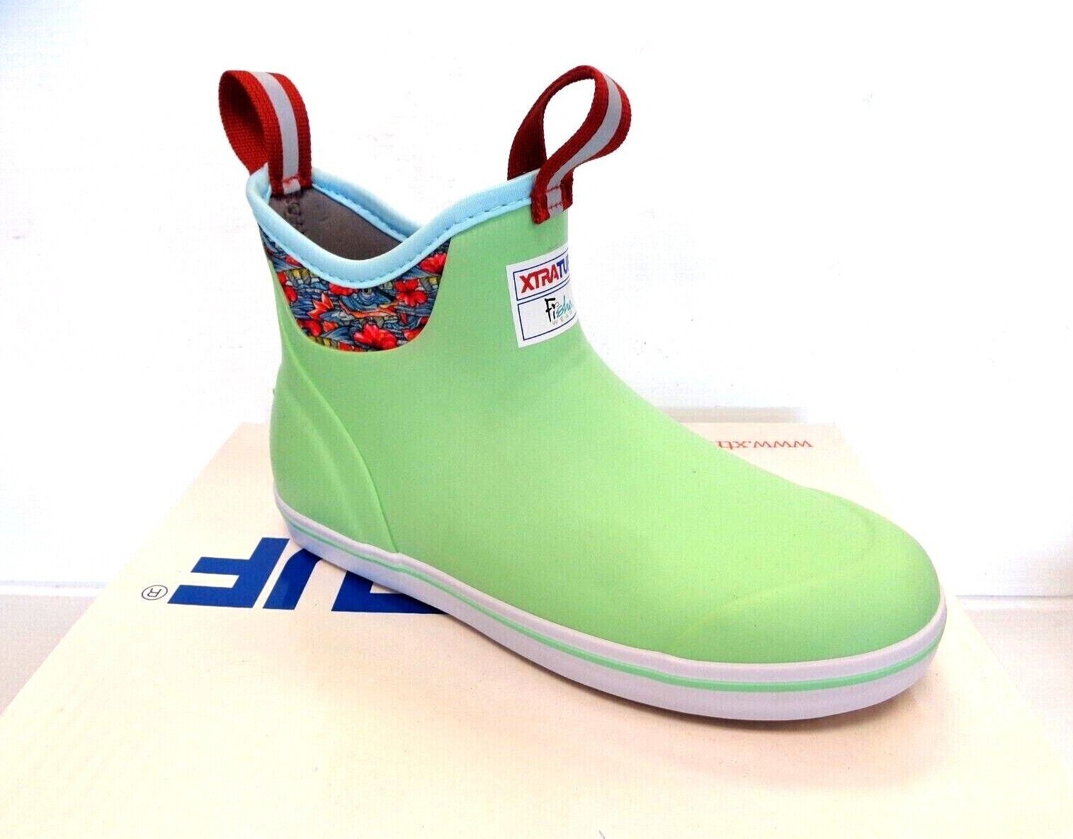 Xtratuf Explorer Grade Women's  6" Ankle Deck Boots - Seafoam Bonefish Select Sz