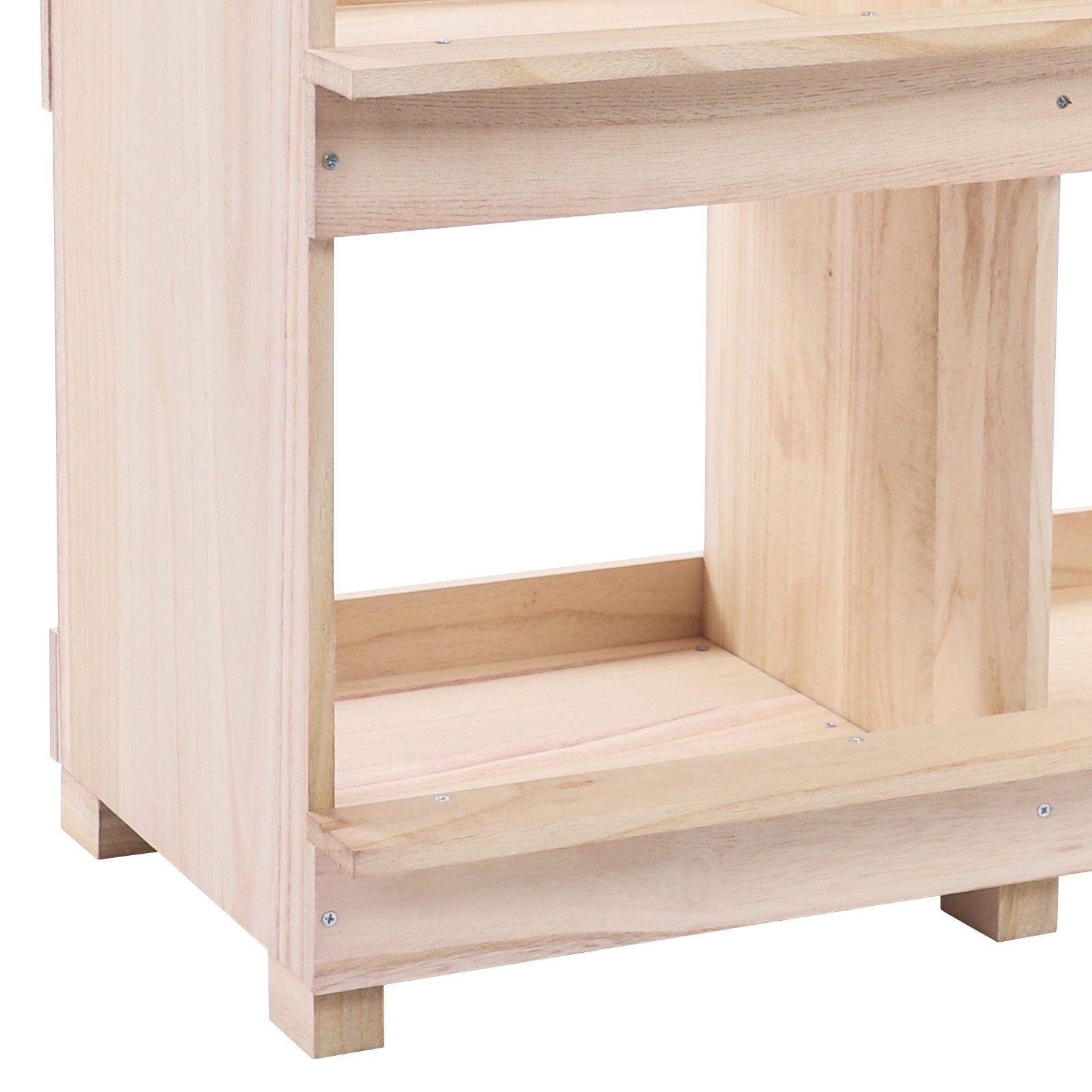 2 Tier Chicken Laying Boxes 4 Hole Nesting Box for Chickens Wooden Nesting Boxes