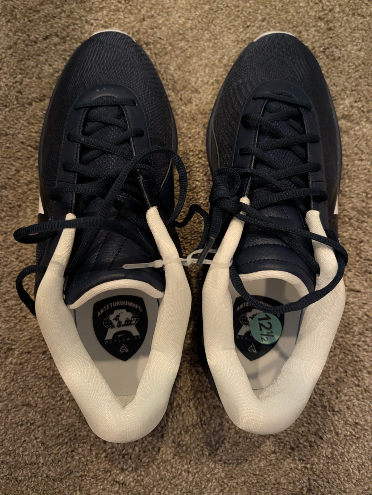 Nike Giannis Zoom Freak 6 Men's Size 12.5 Navy Blue Basketball Shoes FV1292 400
