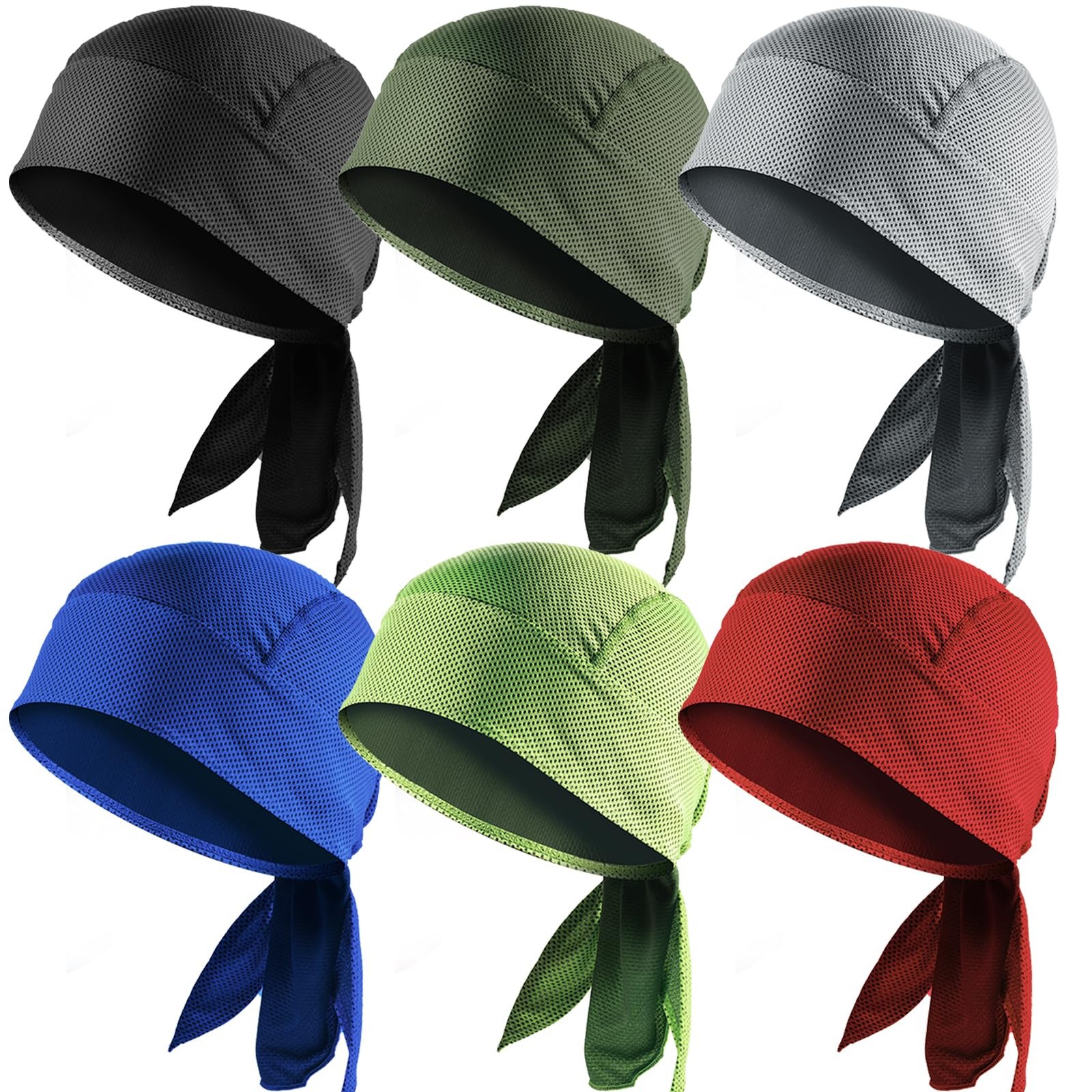 YOHITOP 6 One Size, Black,olvine,light Grey, Blue, Fluorescent Green, Red