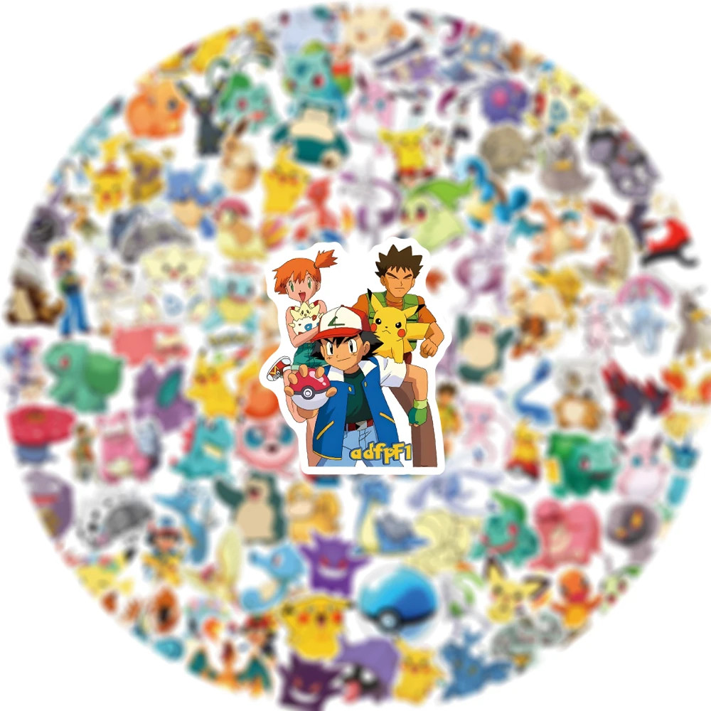 100 Pc Pokemon Stickers Classic Original Decals Charizard 151 Random Assortment