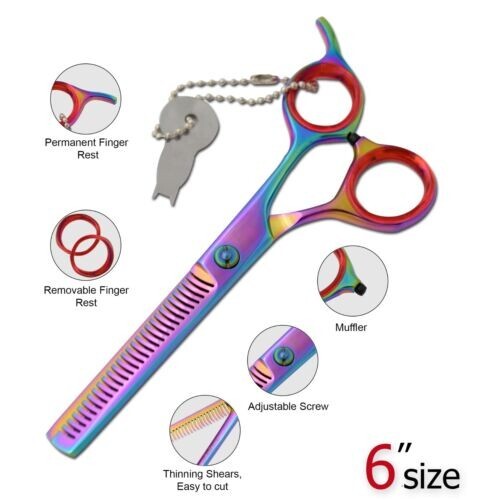 Laila's Professional Barber Salon 6" Hair Thinning Shears Razor Edge Scissors