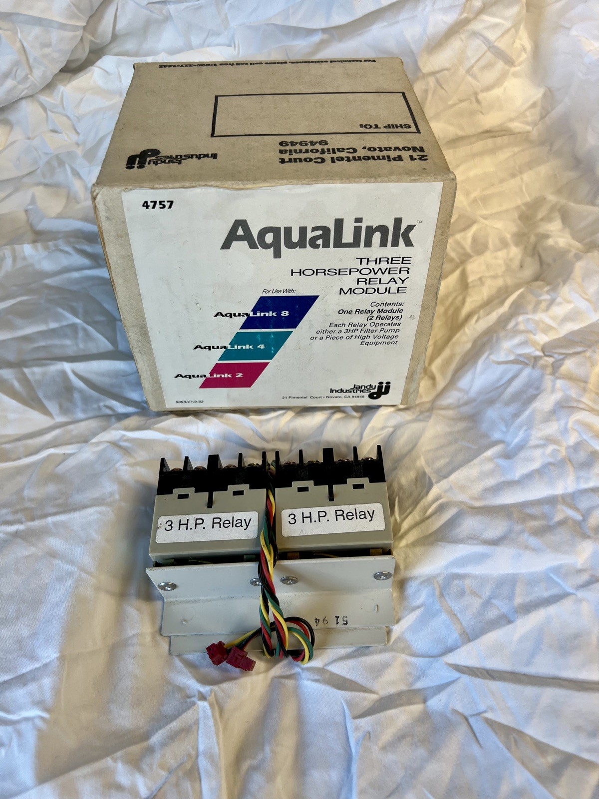 Jandy Zodiac Ji Aqualink 4757 3HP Relay Circuit Board Module Pool & Spa control
