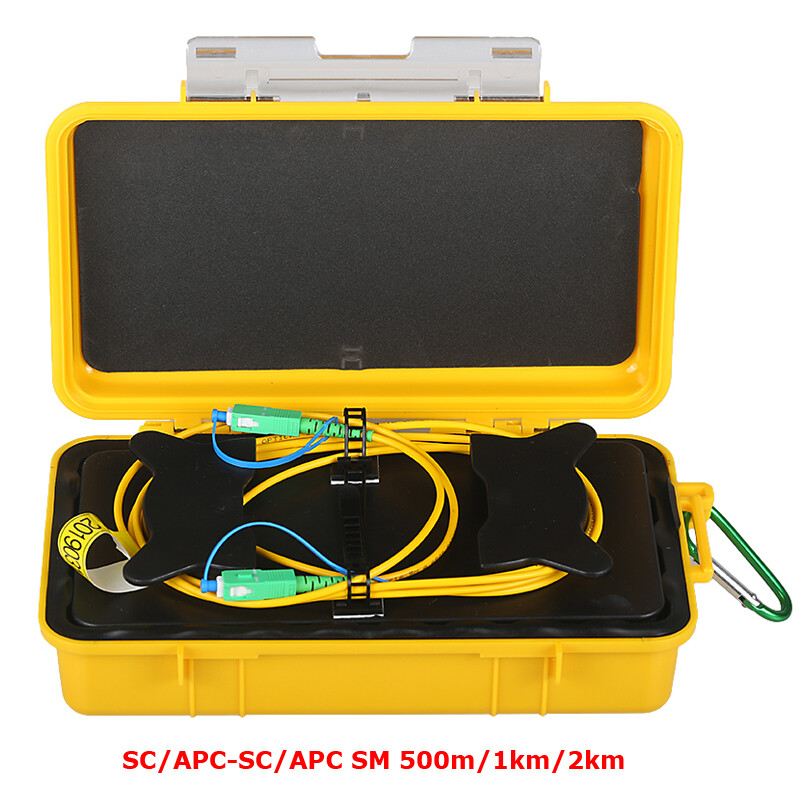 OTDR Launch Cable Box Fiber Ring OTDR Dead Zone Eliminator SC/APC SM 1310/1550nm
