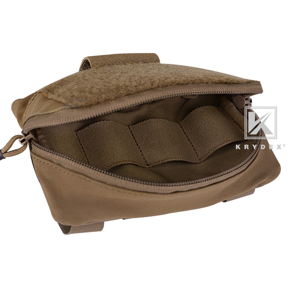 KRYDEX Tactical Admin Pouch Utility Pouch Pack BELT / MOLLE Panel Coyote Brown