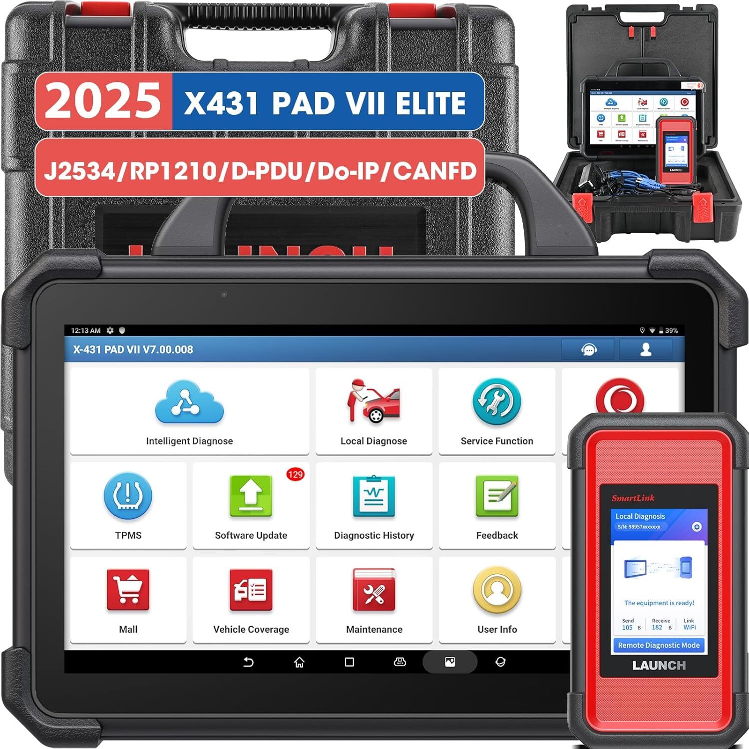 LAUNCH X431 PAD VII ELITE PAD 7 PRO Diagnostic Scanner Key Programming Coding