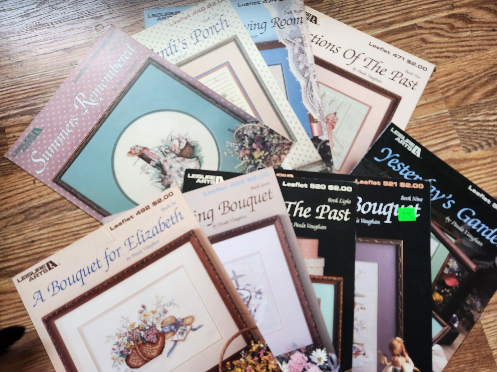 Paula Vaughan cross stitch books 1 through 10 -- you choose -- $5 each