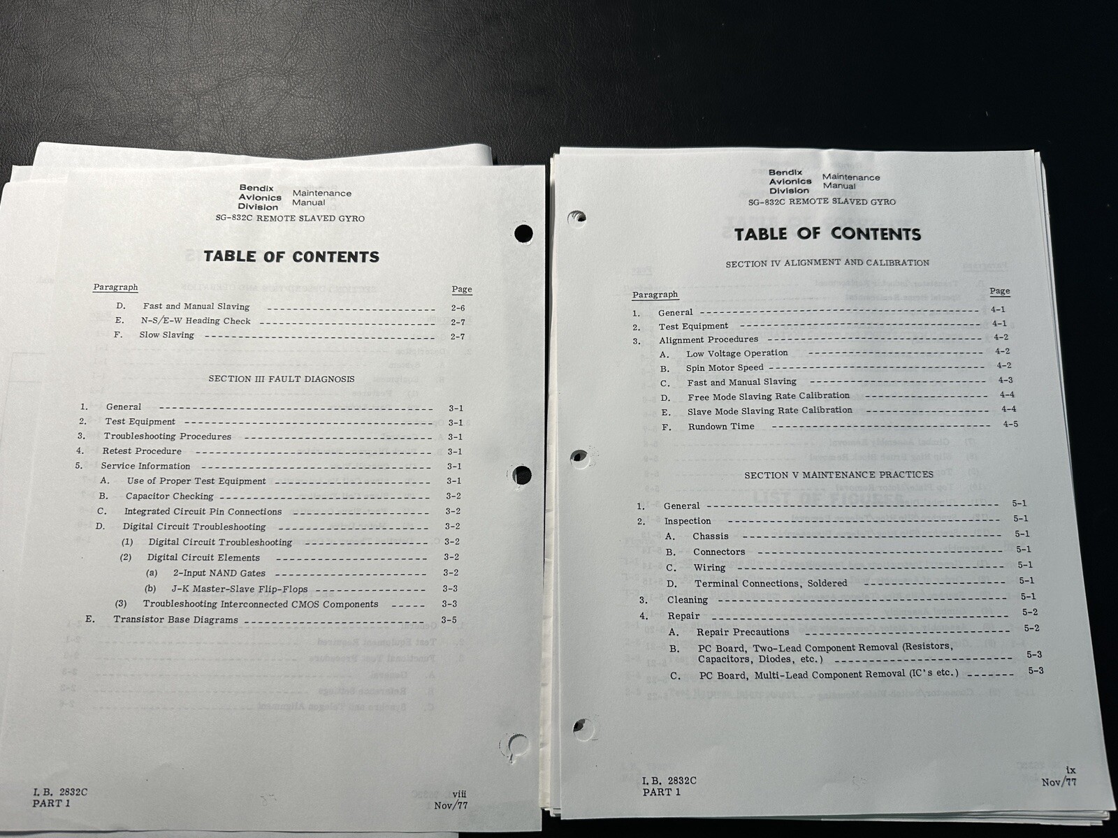 Bendix SG-832C Remote Slaved Gyro Service Manual
