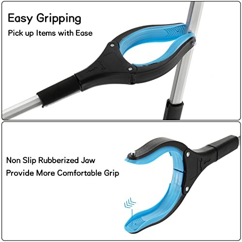 3 Pack 32" Foldable Grabber Reacher Tool for Elderly - 3 Colors