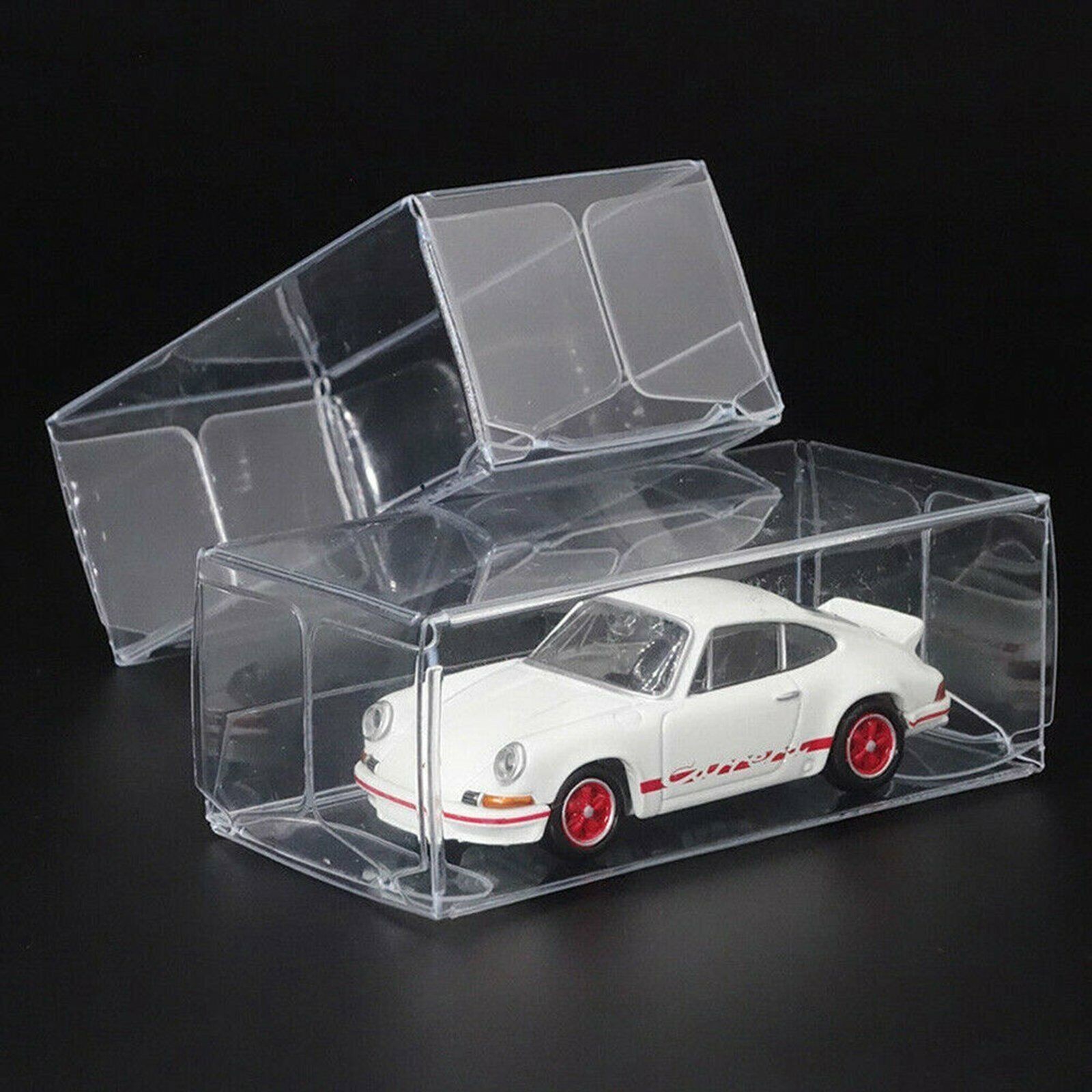 25pcs Clear Model Toy Car Display Box Show Storage Case Dustproof For 1:64 Scale