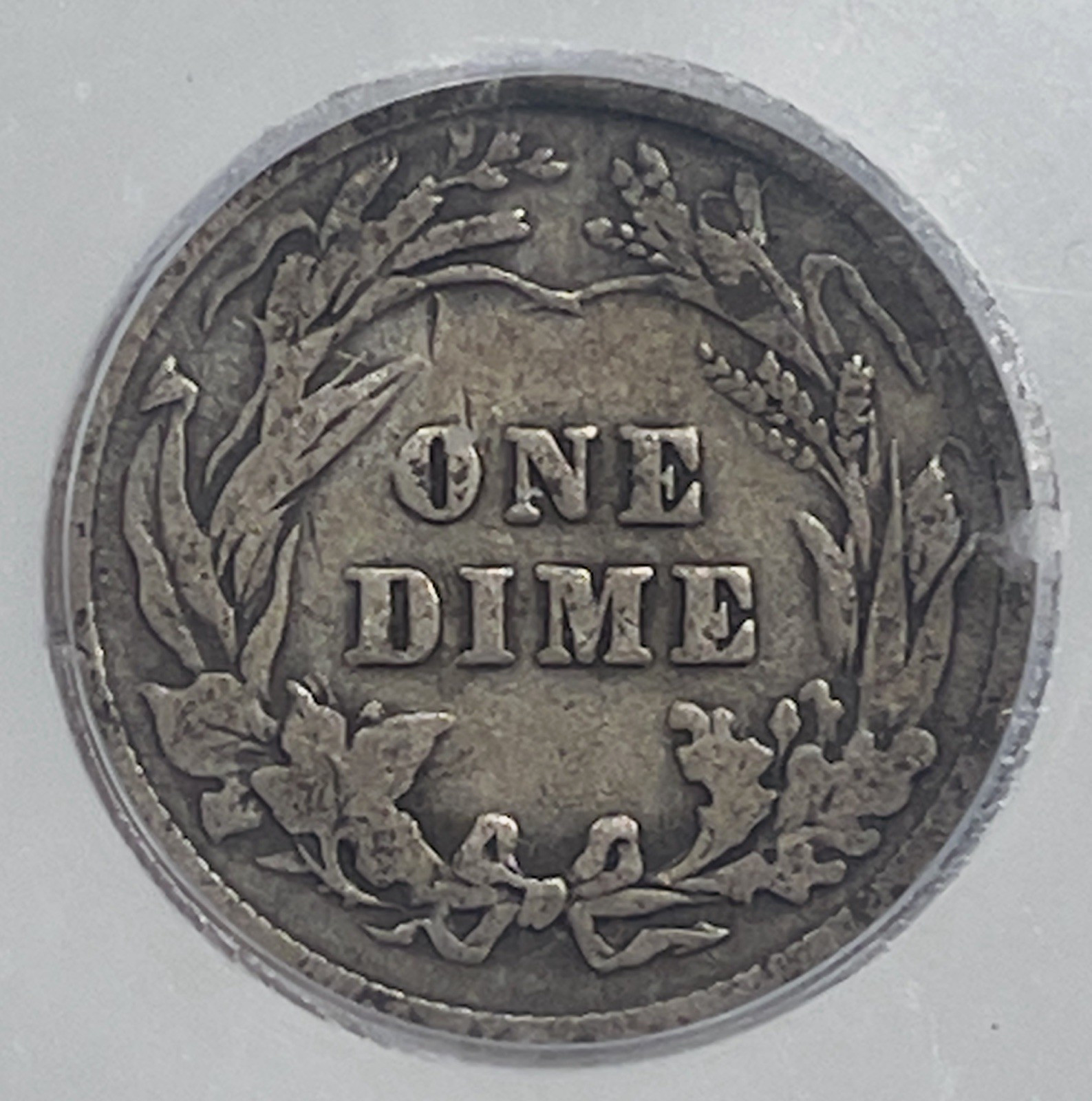 1912 Barber Dime 10c ICG Authentic 90% Silver