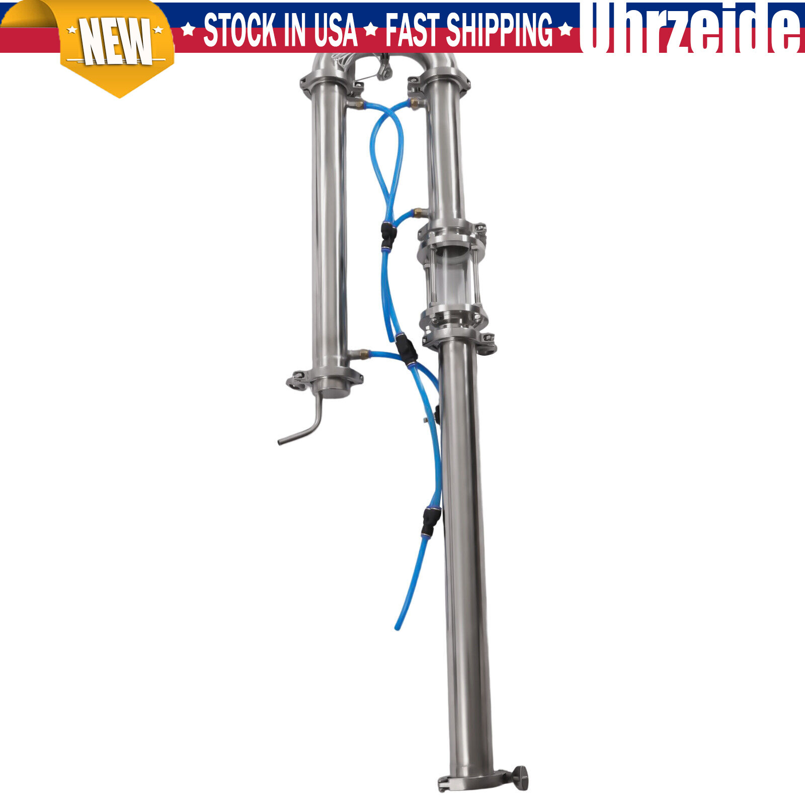 2"inch Stainless Still Moonshine Reflux Distilling Column Brew Wine Making Tool