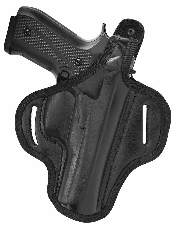 Akar | OWB Thumb Break Leather Belt Holster Fits Browning Hi-Power