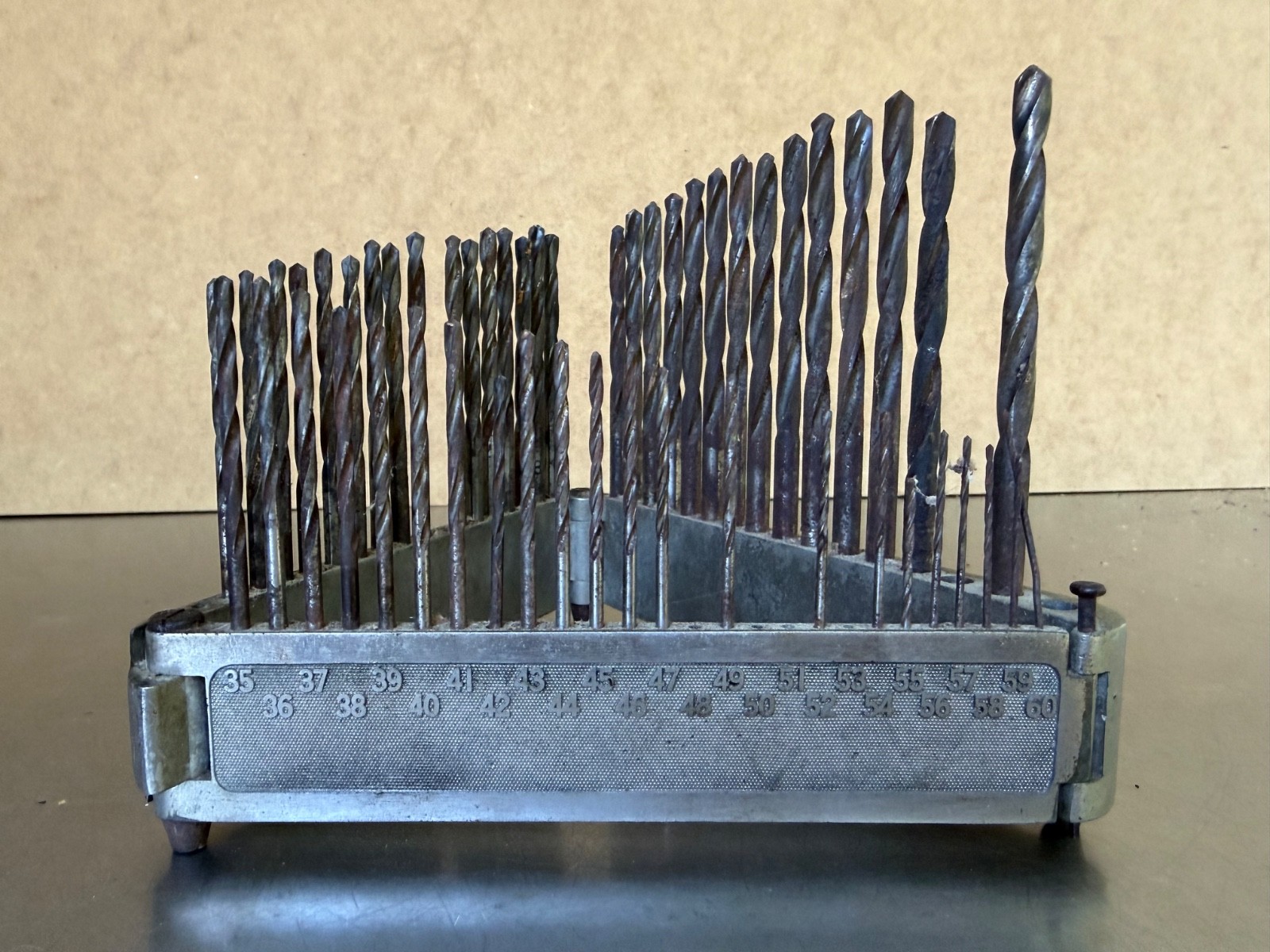 Morse Twist Drill and Machine Co. Folding Bit Holder Stand Index