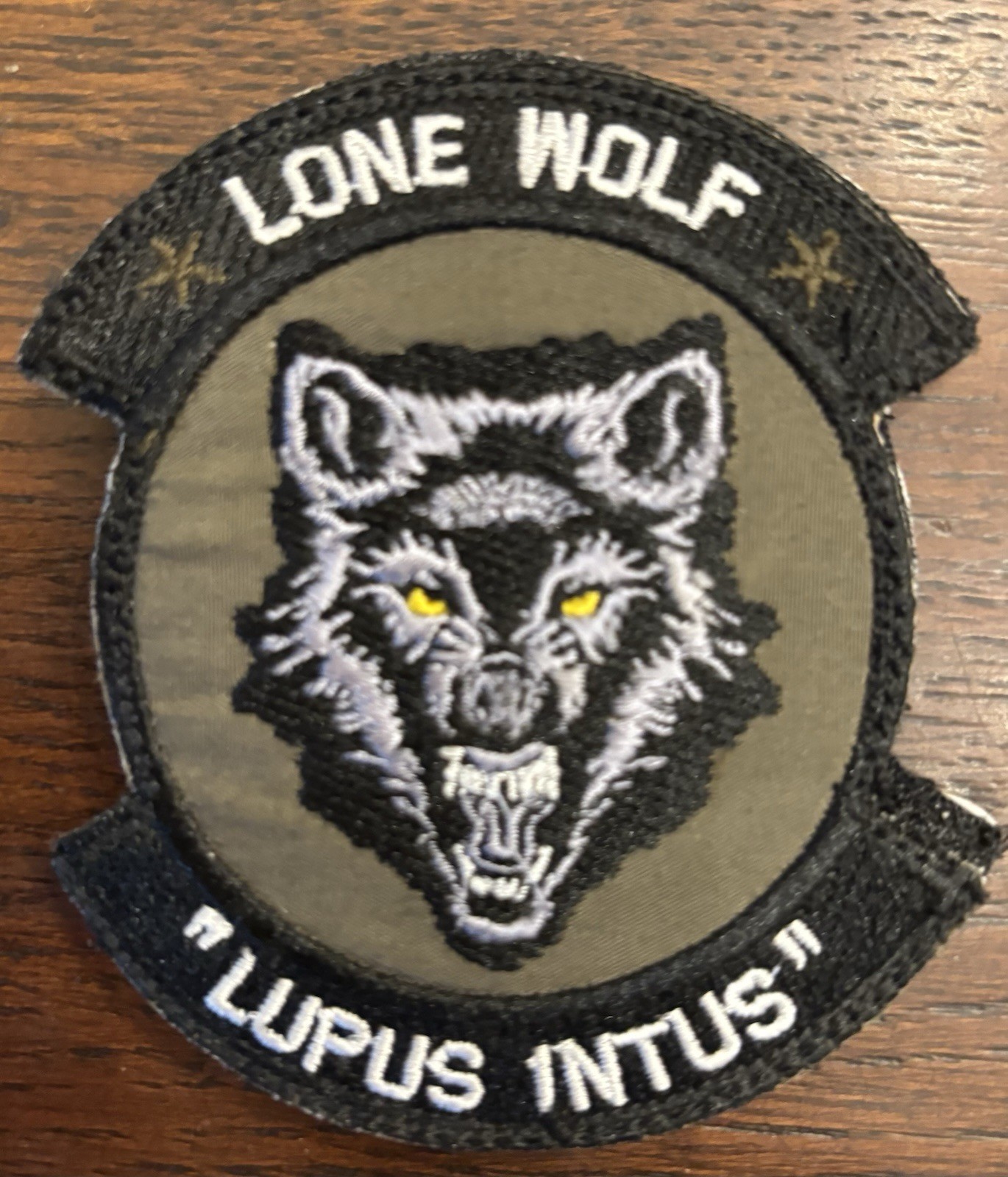 Iraq US Army Lone Wolf “Wolf Within” Patch- ~3”x3.5” Hook Back New