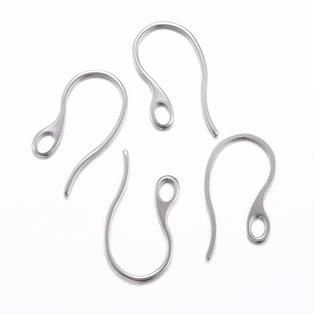 100pcs Ear Wires Stainless Steel 18 Gauge French Earring Hooks for Earrings DIY